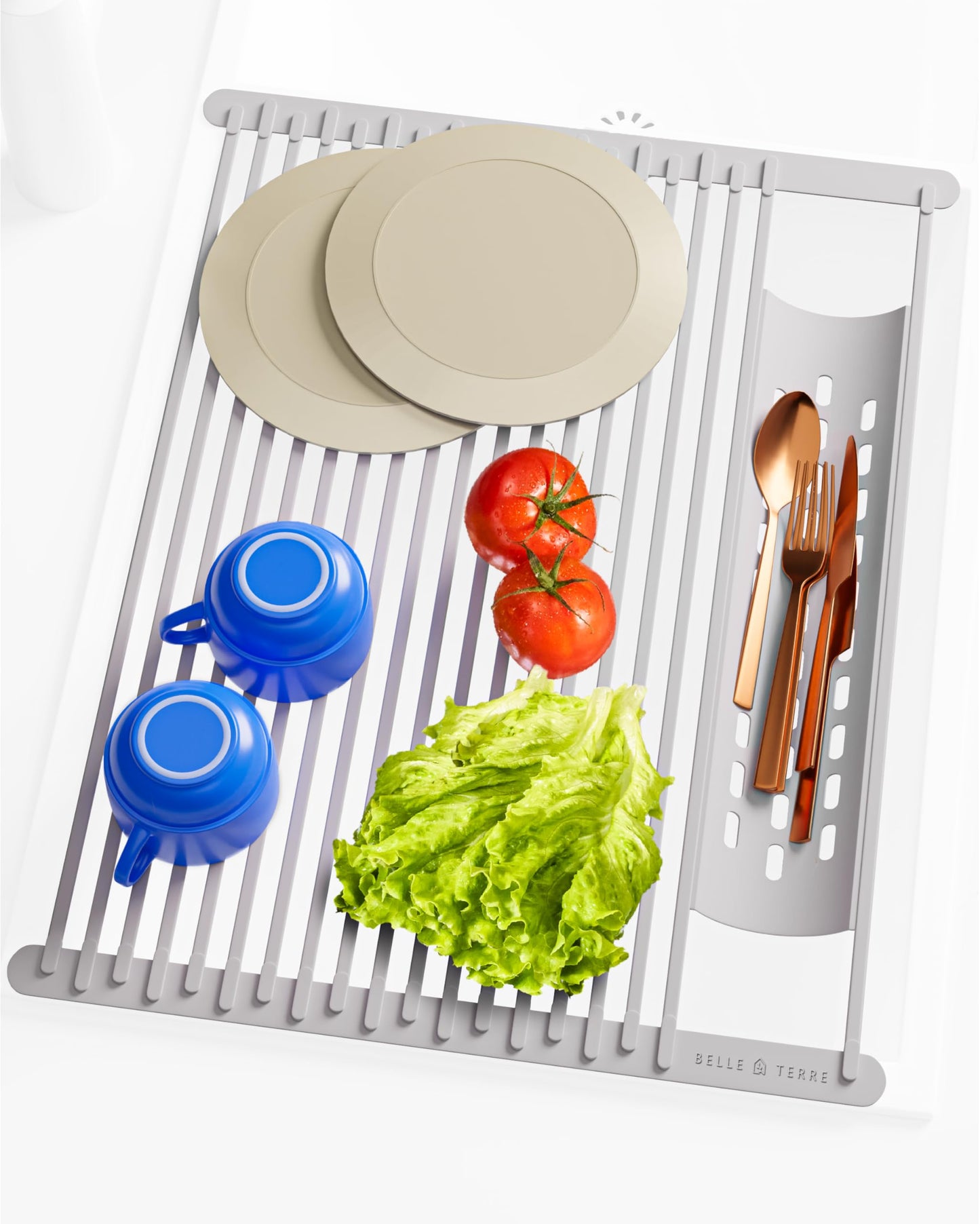 Swedish Dish Cloths Rollout Drying Rack for Kitchen