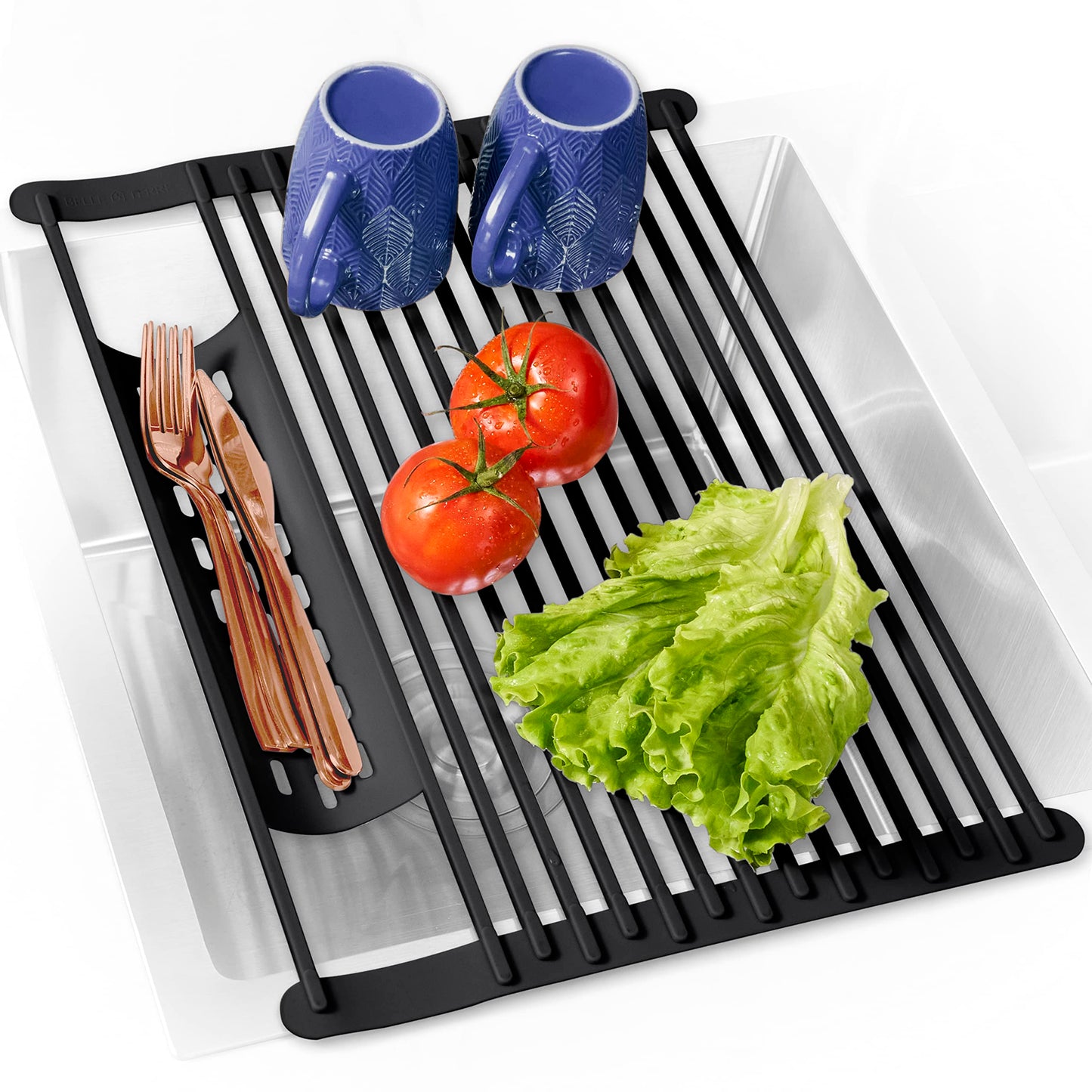 Swedish Dish Cloths Rollout Drying Rack for Kitchen