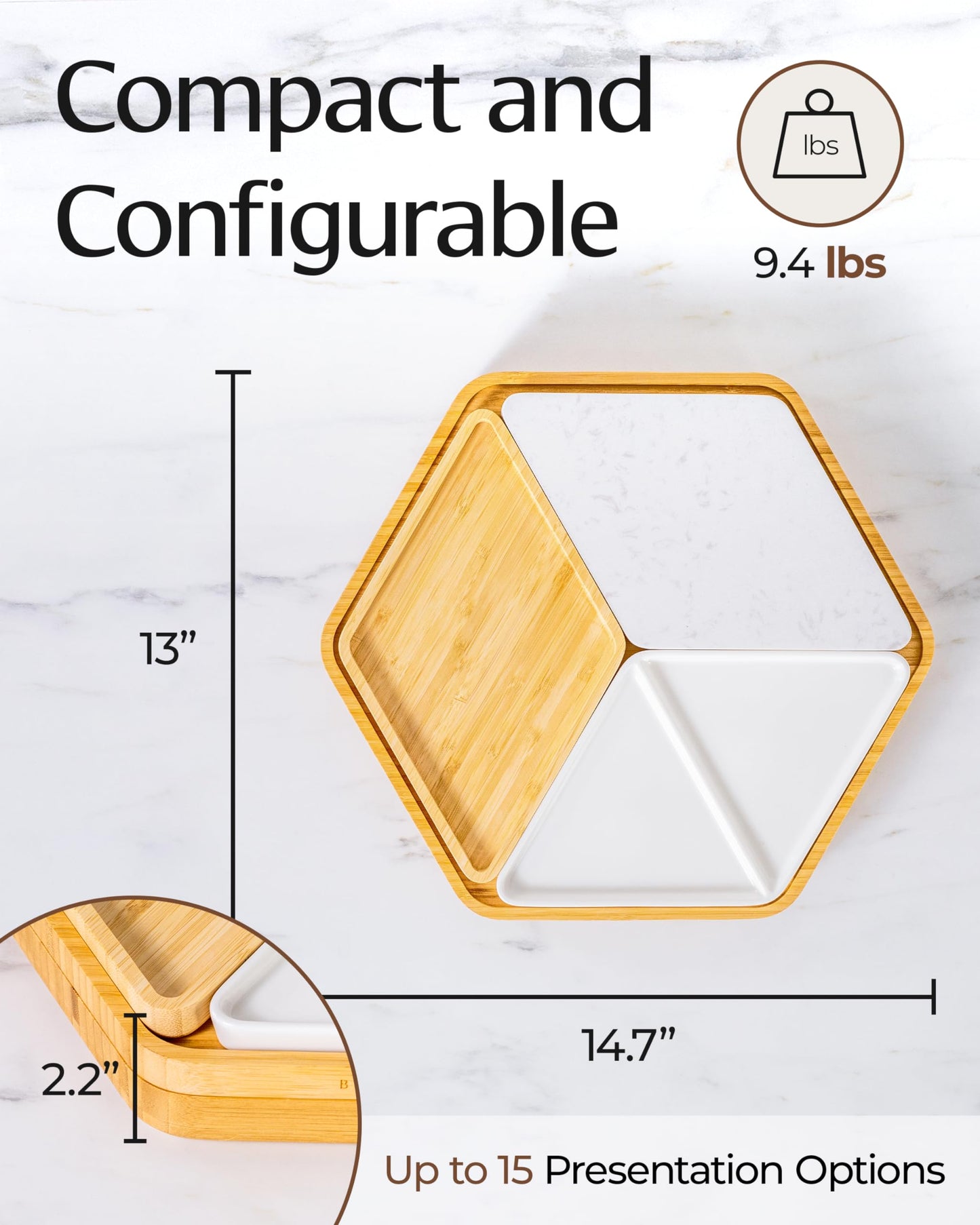 Modular Cheeseboard with Luxury Cutlery Set