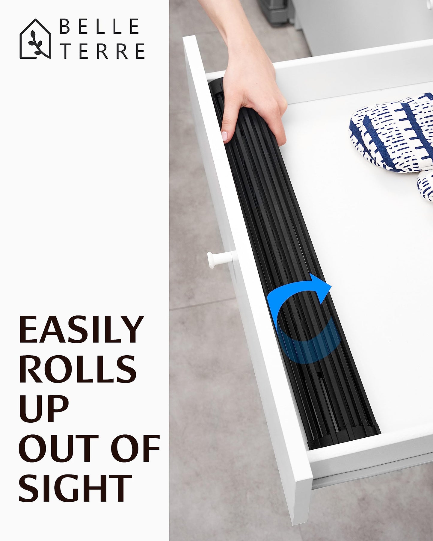 Swedish Dish Cloths Rollout Drying Rack for Kitchen