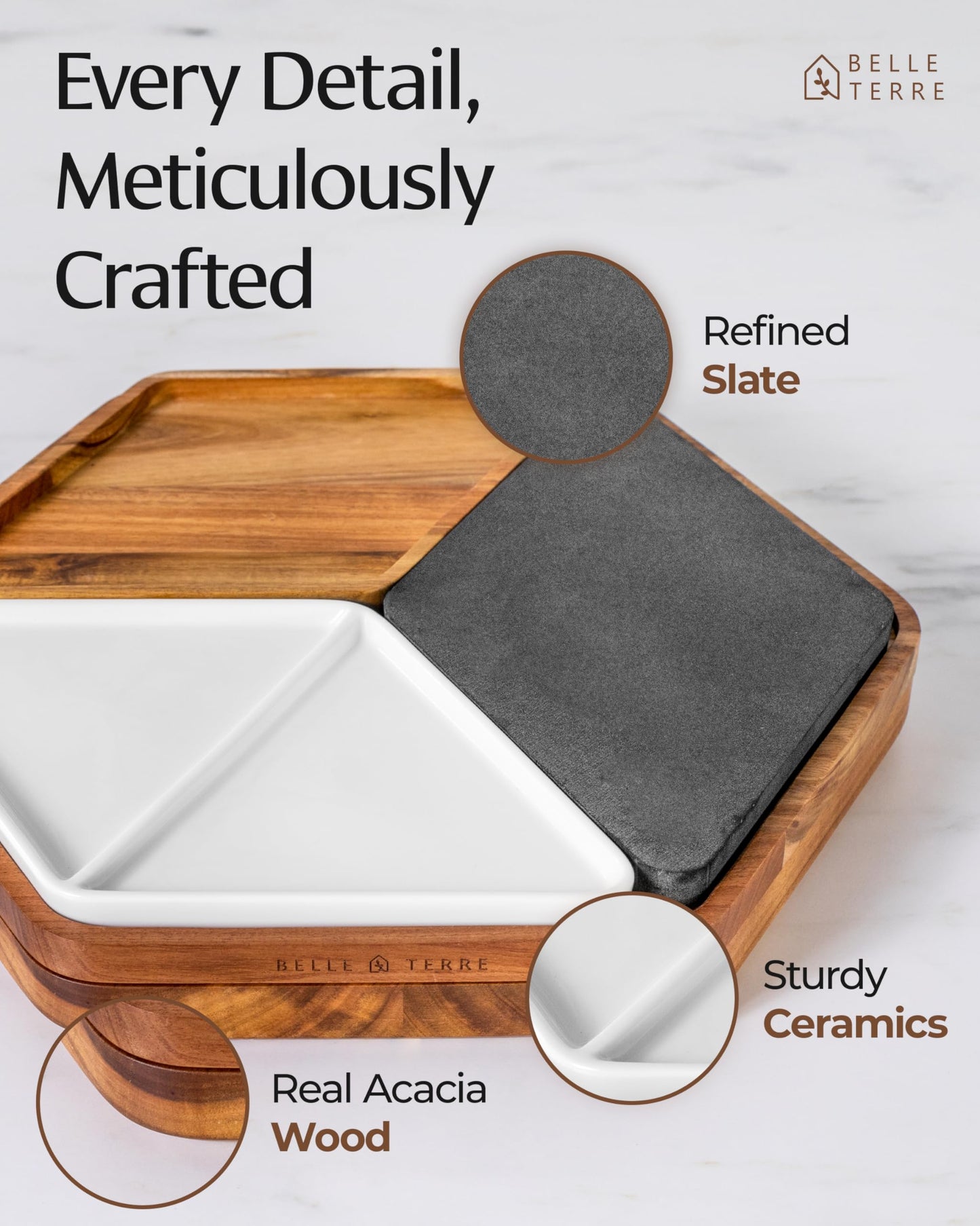 Modular Cheeseboard with Luxury Cutlery Set