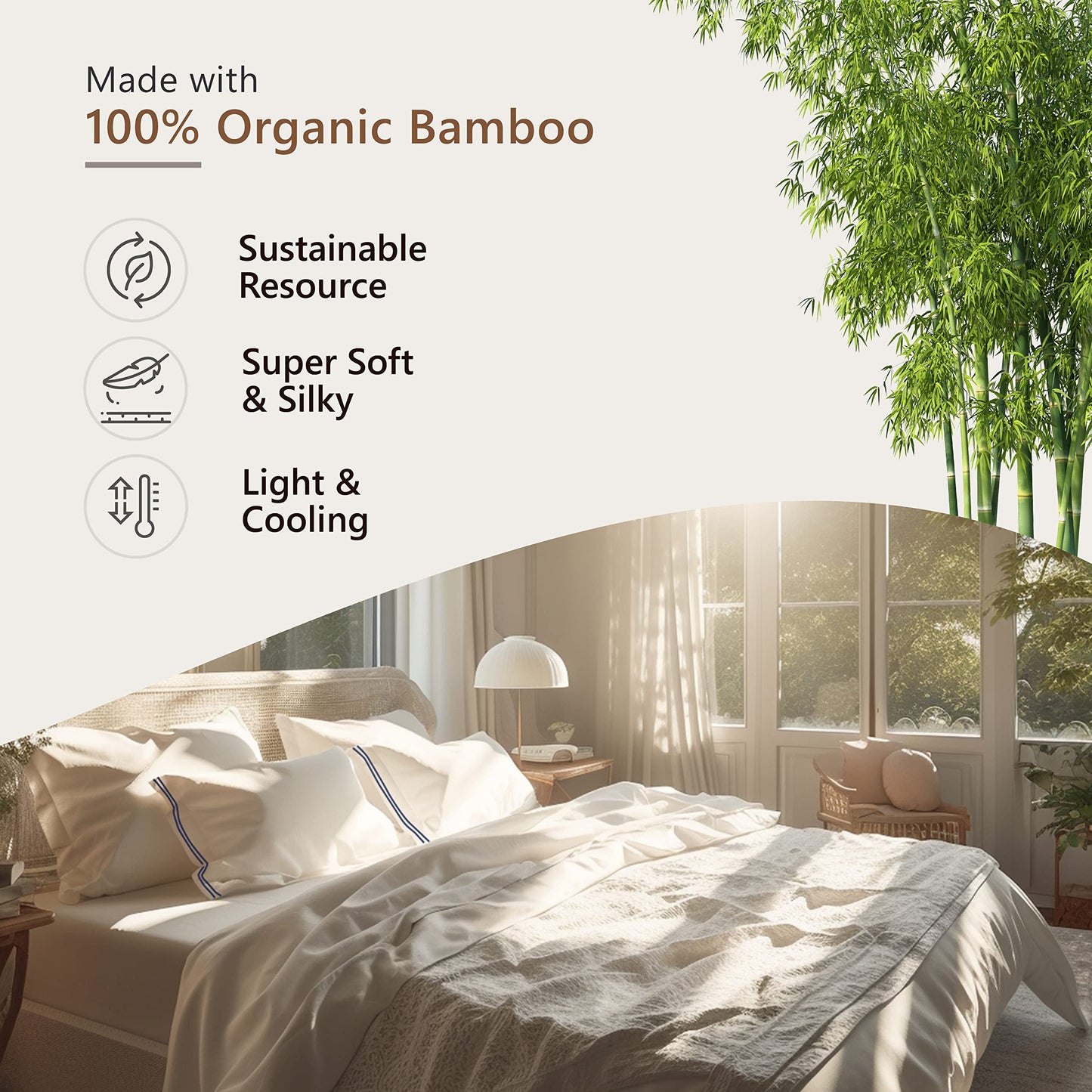 100% Premium Bamboo Bed Sheets